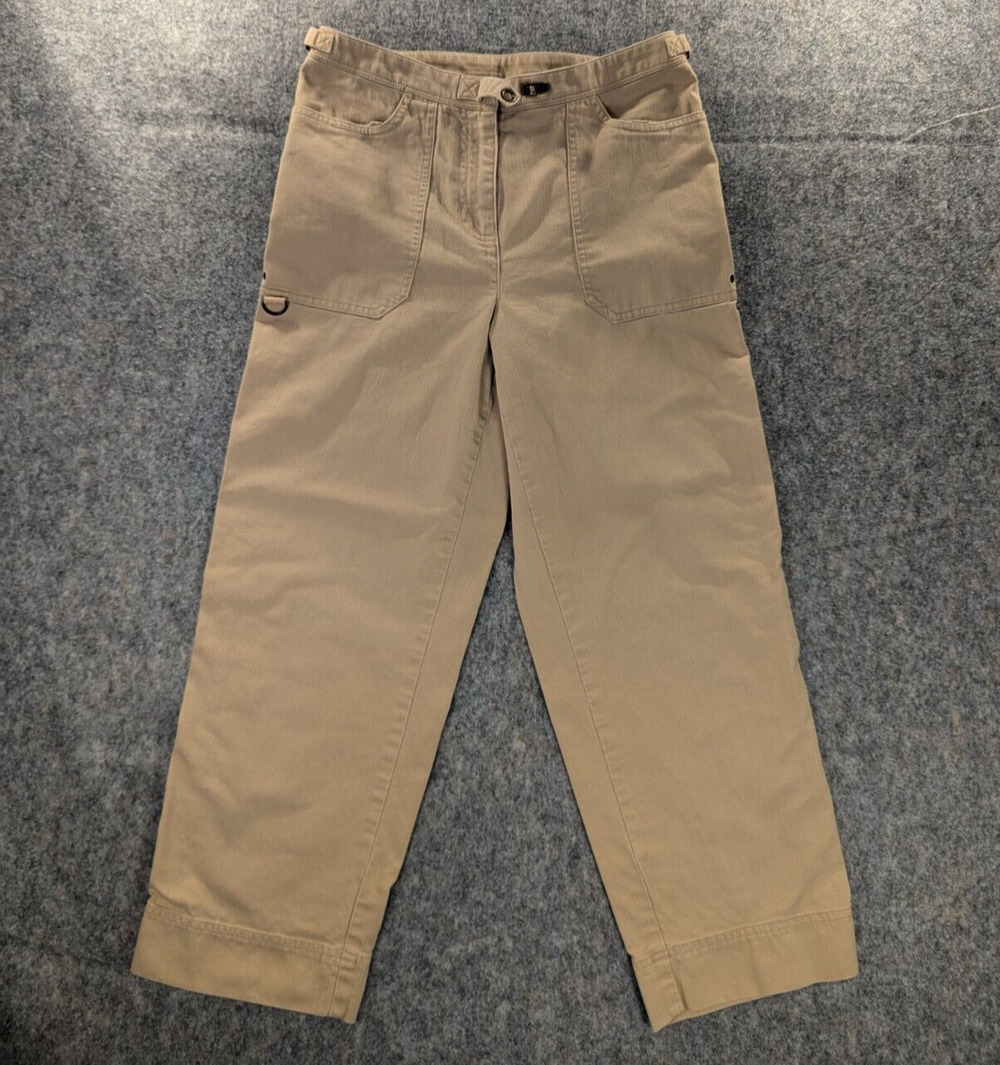 Lauren Ralph Lauren Pants Womens 4 Petite Beige Vintage Casual Big Pockets